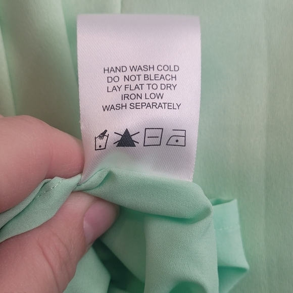 Superdown Ariel Light Lime Green Satin Mini Dress Size Medium - Picture 10 of 10